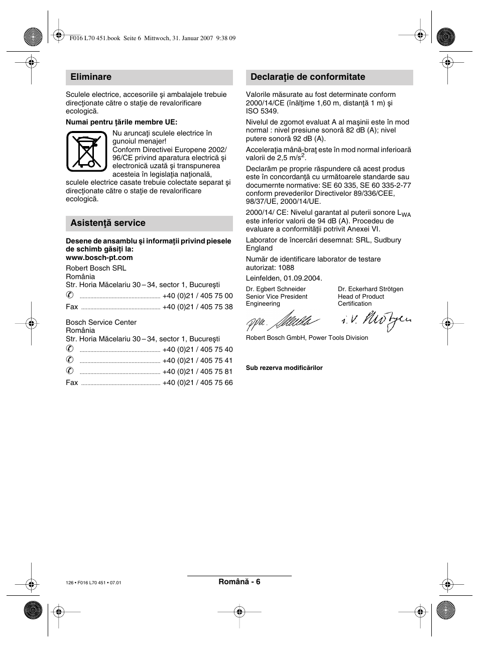 Bosch Rotak 320 User Manual | Page 126 / 170