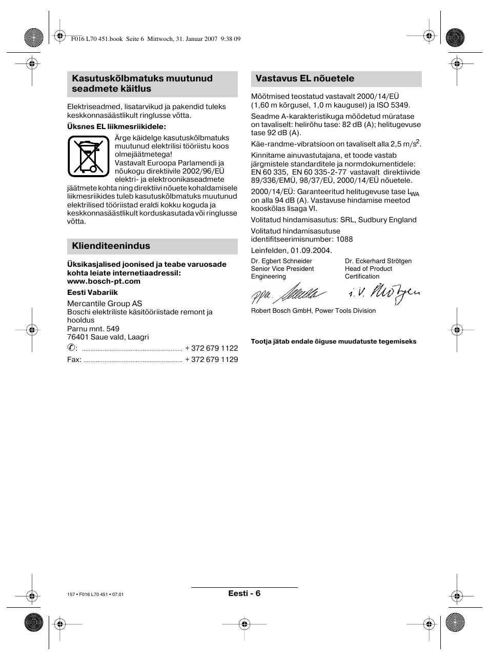 Bosch Rotak 320 User Manual | Page 157 / 170