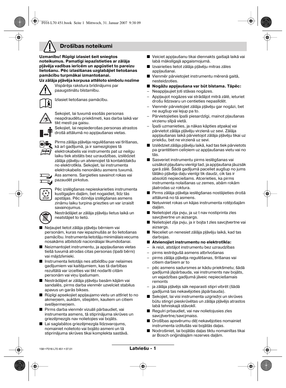 Bosch Rotak 320 User Manual | Page 158 / 170