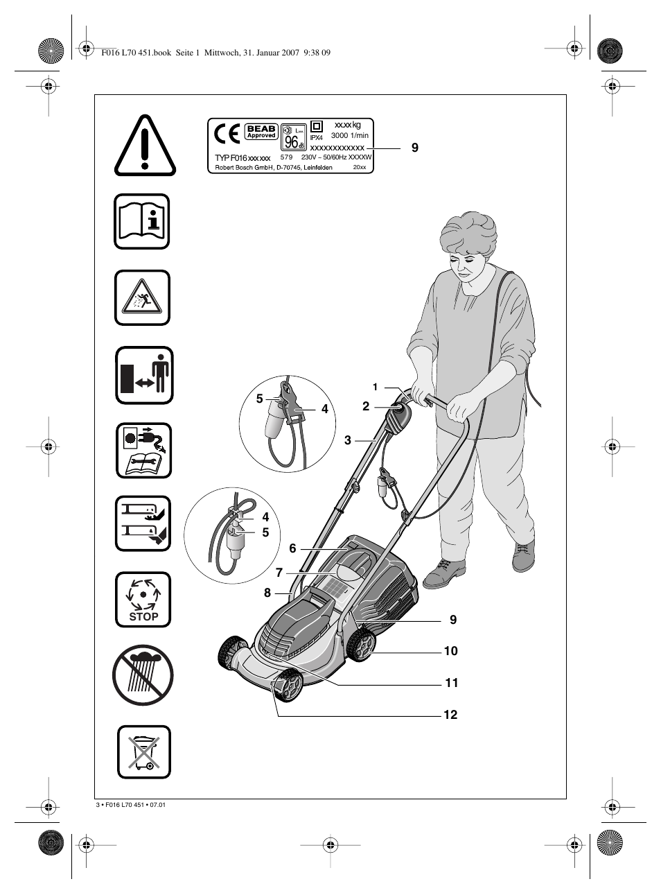 Bosch Rotak 320 User Manual | Page 3 / 170