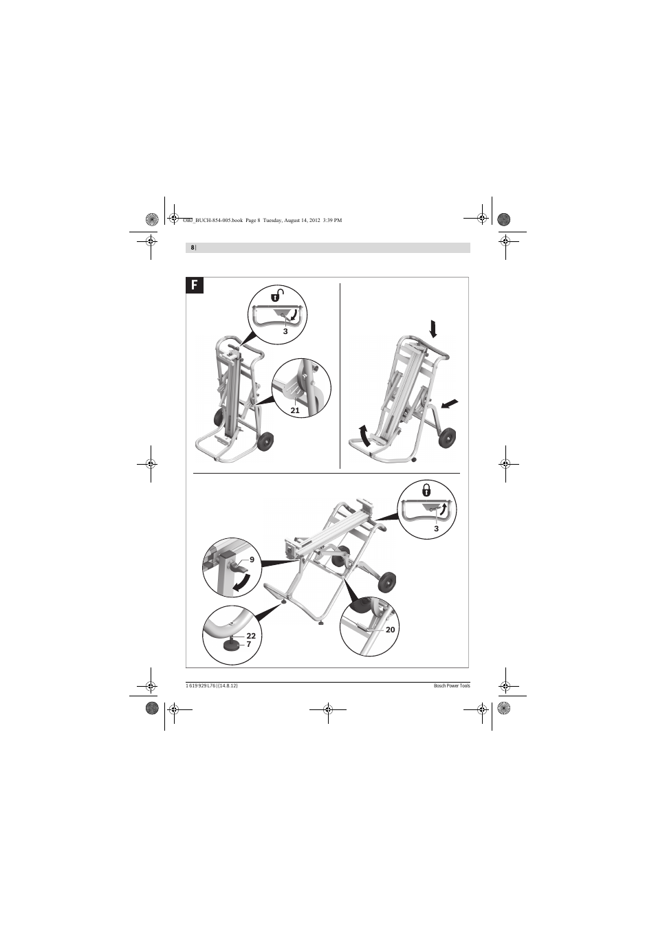 Bosch GTA 2500 W Professional User Manual | Page 8 / 119