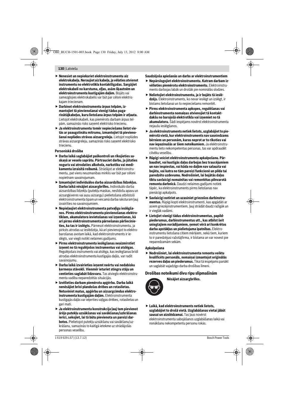 Bosch GBG 6 Professional User Manual | Page 130 / 150
