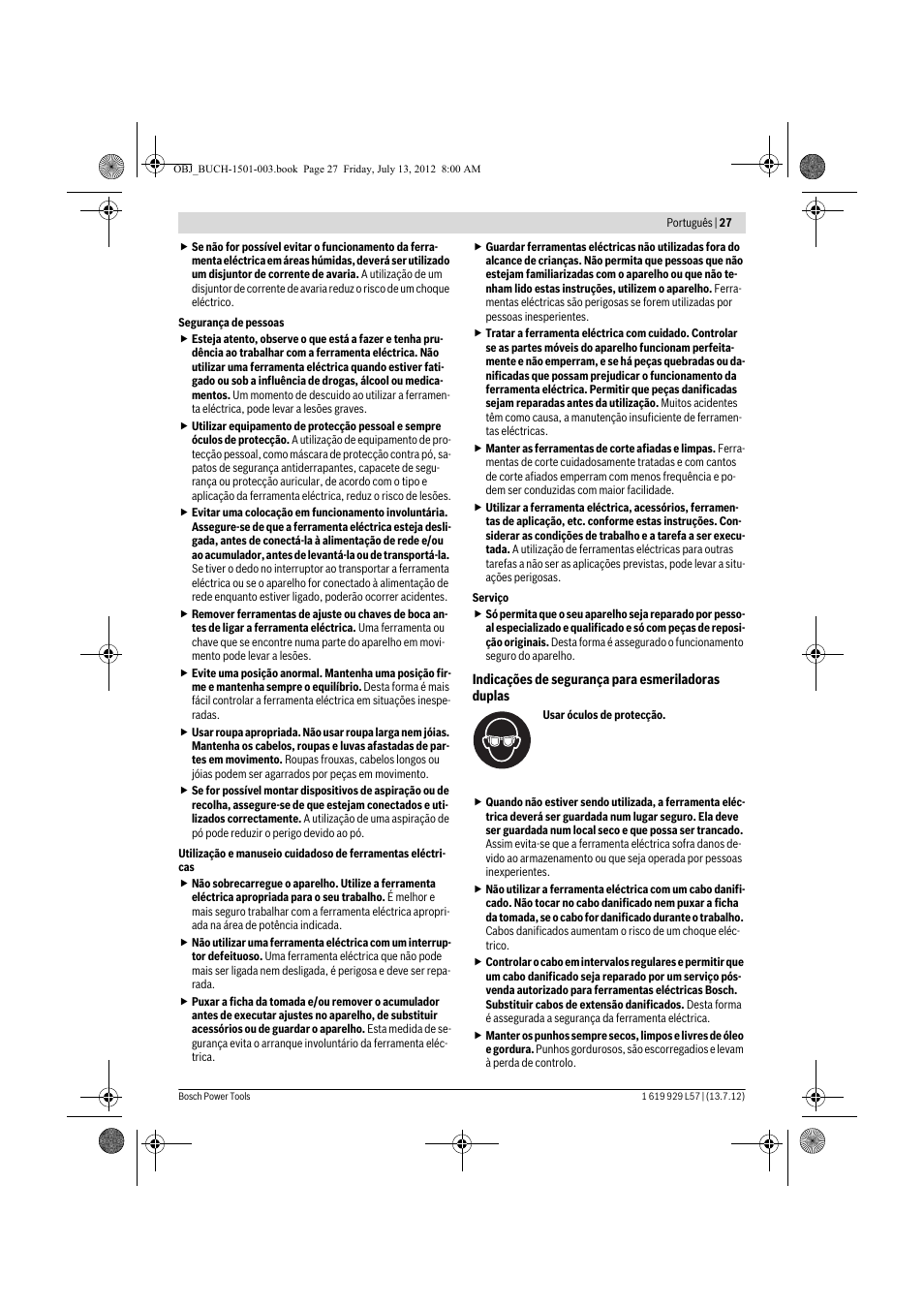 Bosch GBG 6 Professional User Manual | Page 27 / 150