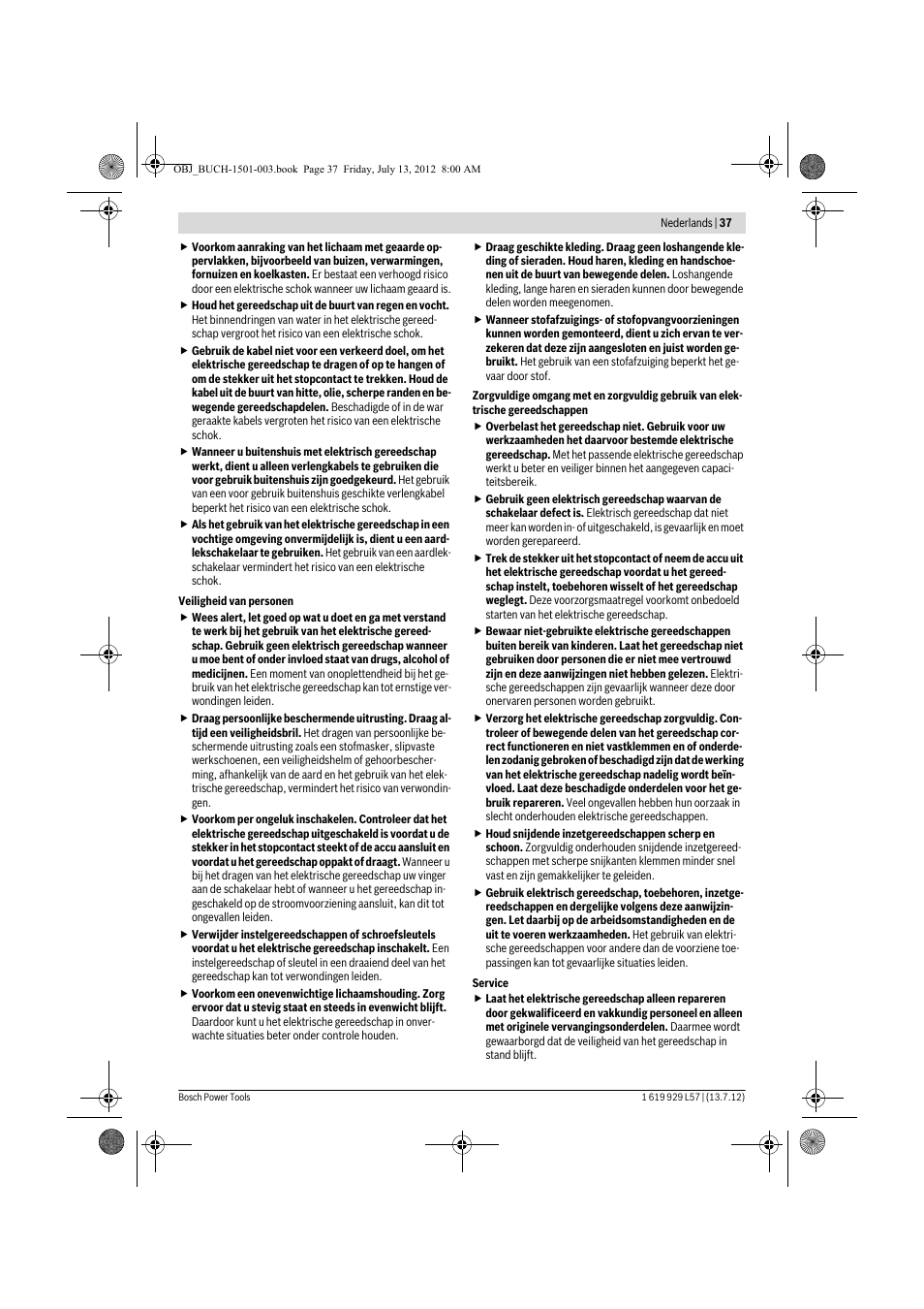 Bosch GBG 6 Professional User Manual | Page 37 / 150
