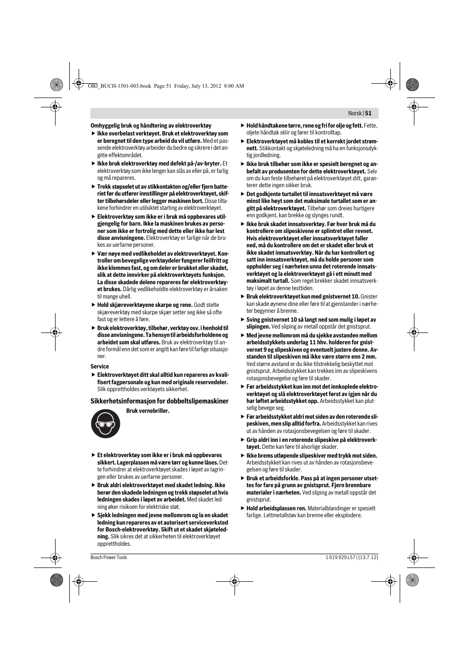 Bosch GBG 6 Professional User Manual | Page 51 / 150