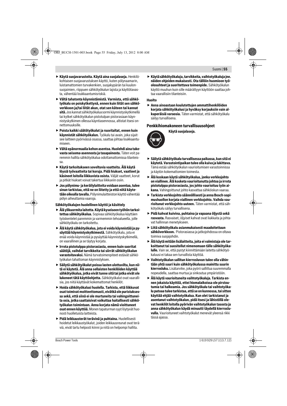 Bosch GBG 6 Professional User Manual | Page 55 / 150
