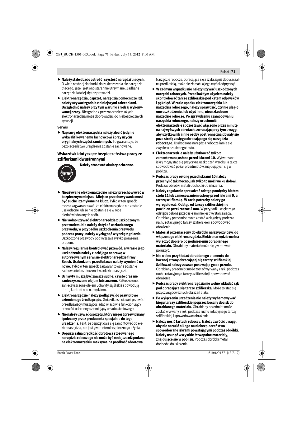 Bosch GBG 6 Professional User Manual | Page 71 / 150