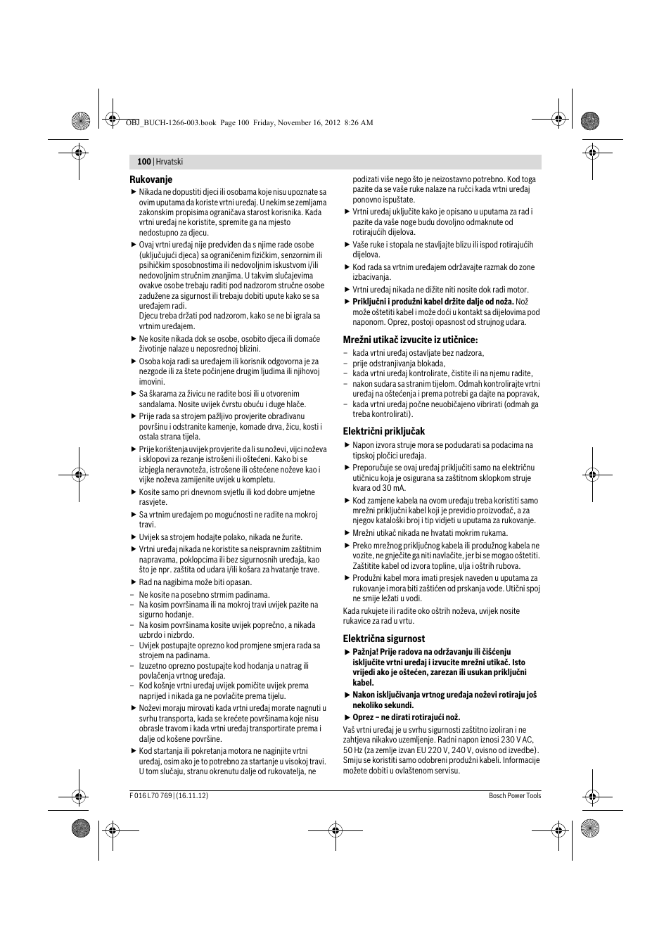 Bosch Rotak 32 User Manual | Page 100 / 118