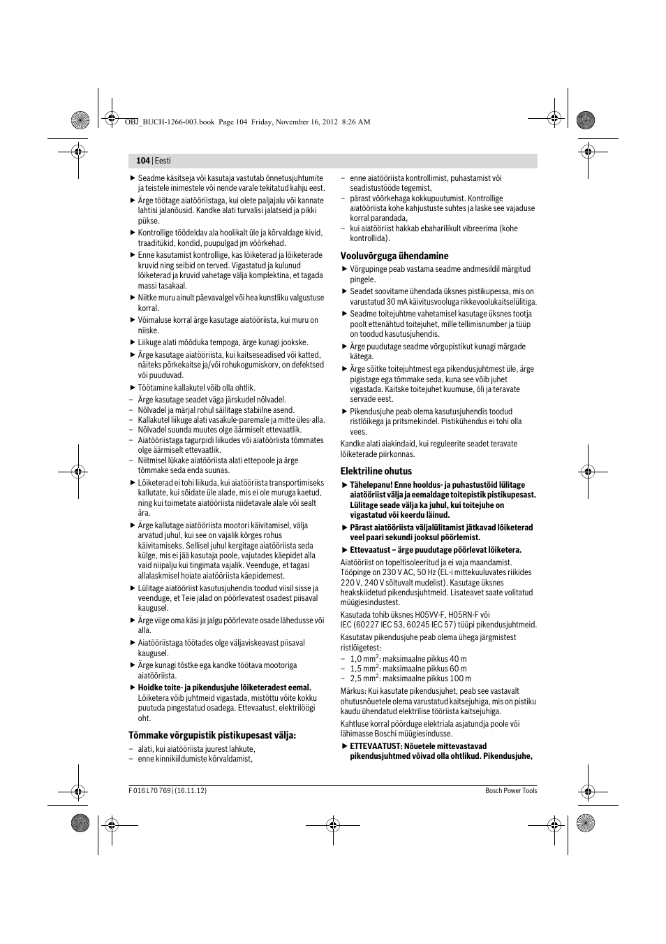 Bosch Rotak 32 User Manual | Page 104 / 118