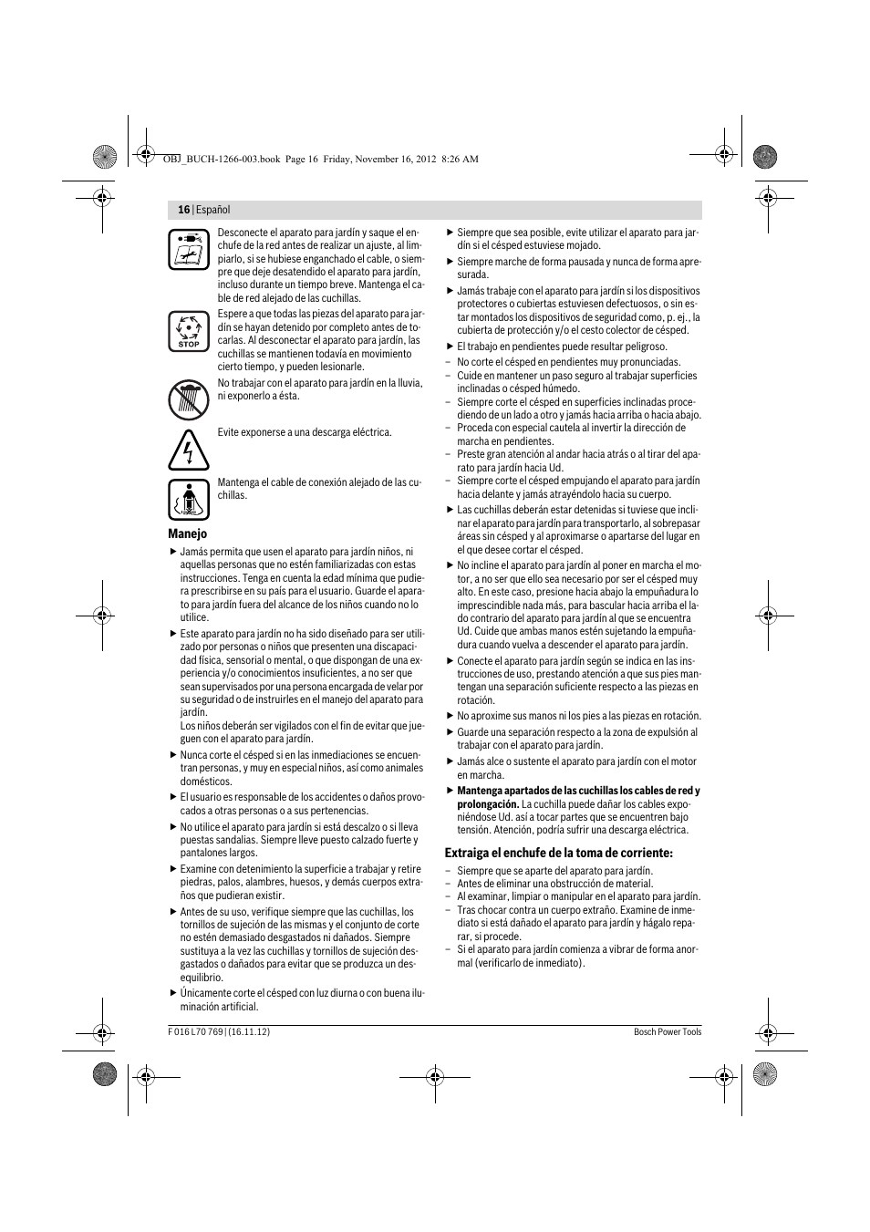 Bosch Rotak 32 User Manual | Page 16 / 118