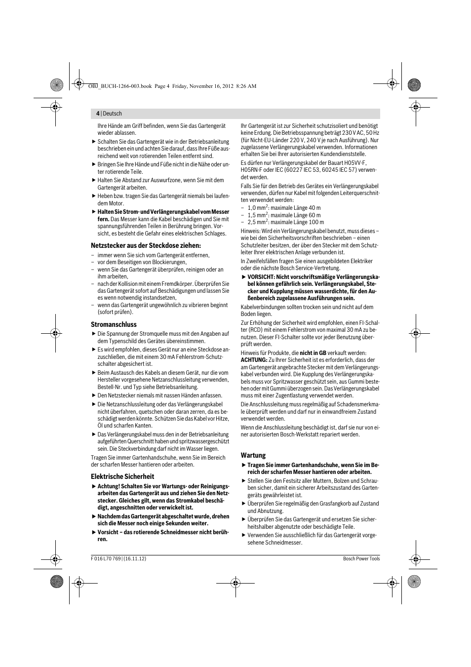 Bosch Rotak 32 User Manual | Page 4 / 118