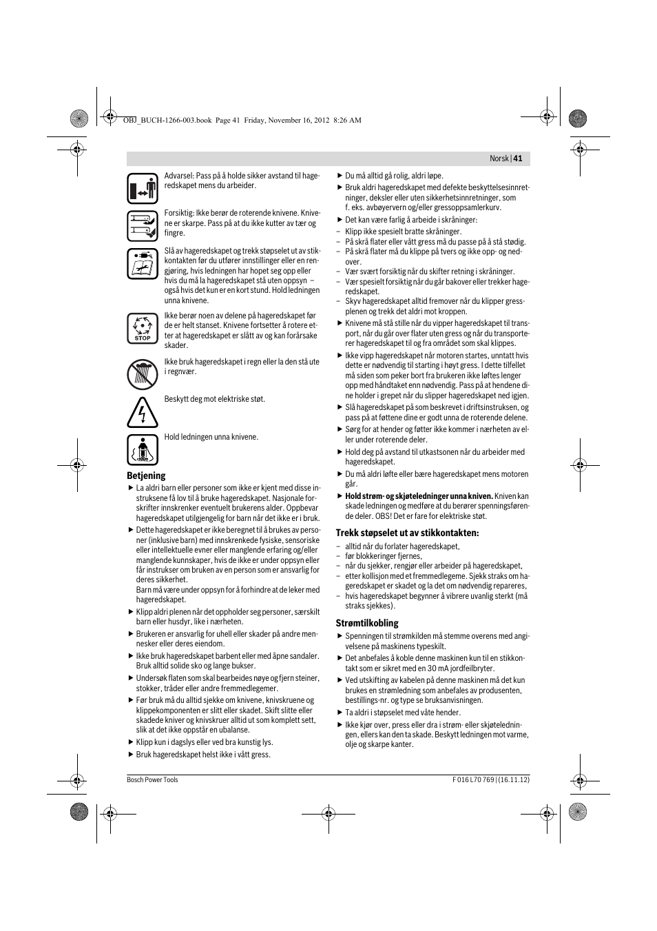 Bosch Rotak 32 User Manual | Page 41 / 118