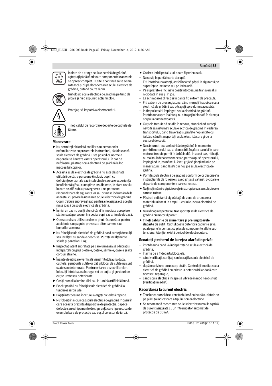 Bosch Rotak 32 User Manual | Page 83 / 118