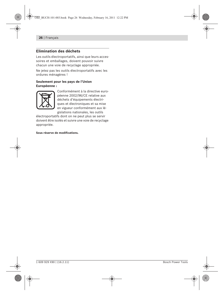 Bosch GNA 3,5 Professional User Manual | Page 26 / 199