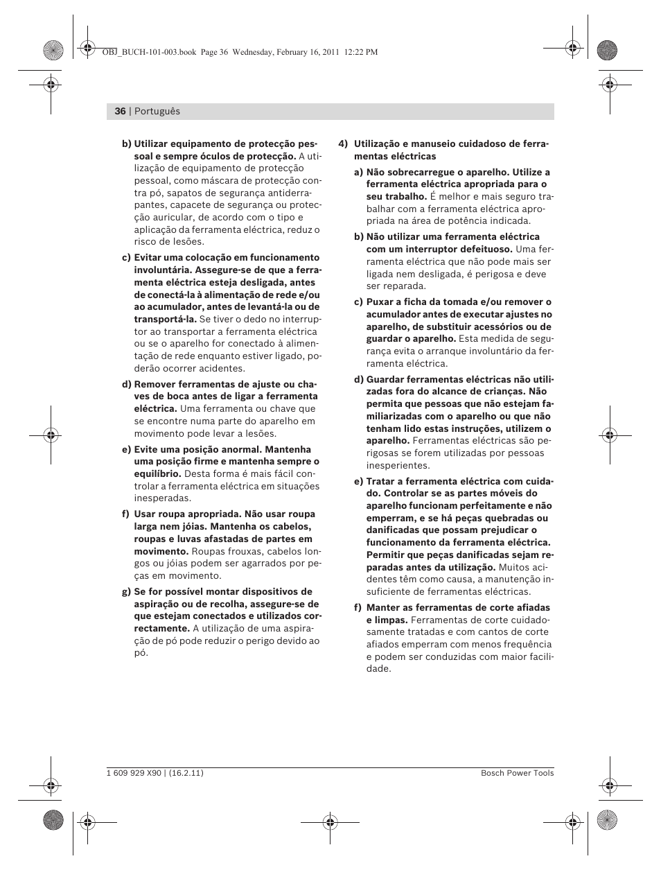 Bosch GNA 3,5 Professional User Manual | Page 36 / 199