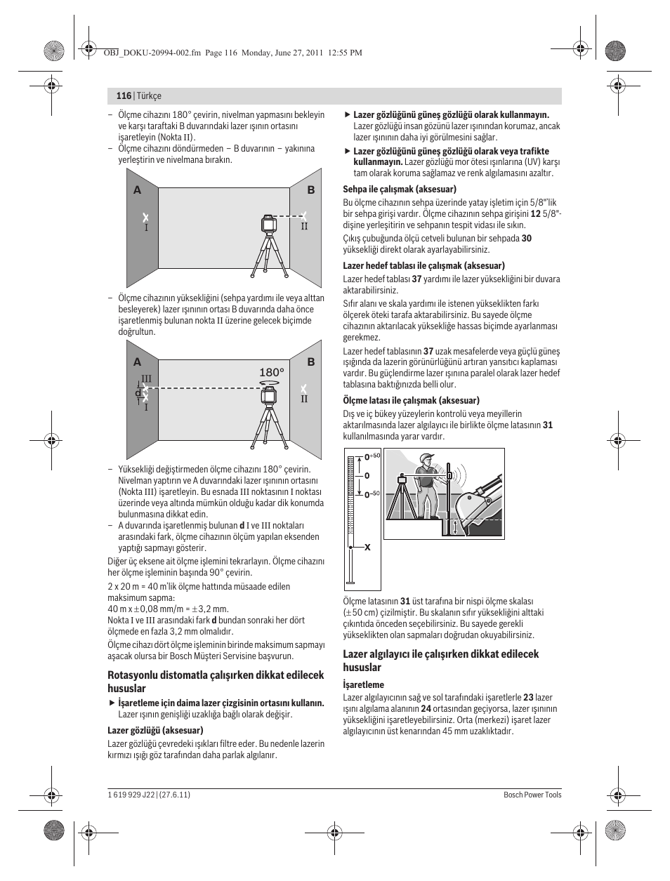 Bosch GRL 400 H Professional User Manual | Page 116 / 259