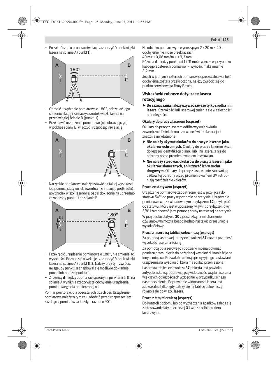 Bosch GRL 400 H Professional User Manual | Page 125 / 259