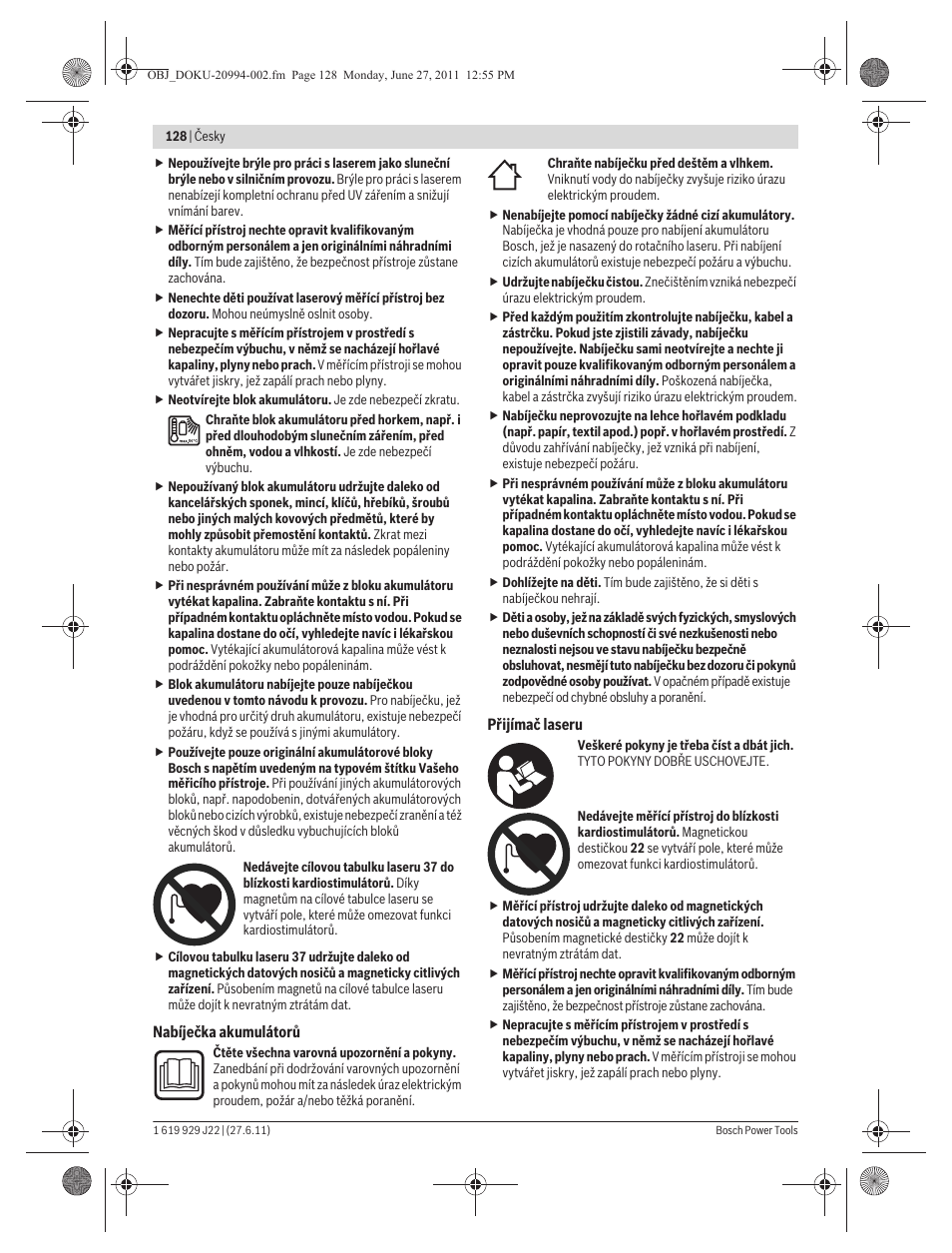 Bosch GRL 400 H Professional User Manual | Page 128 / 259