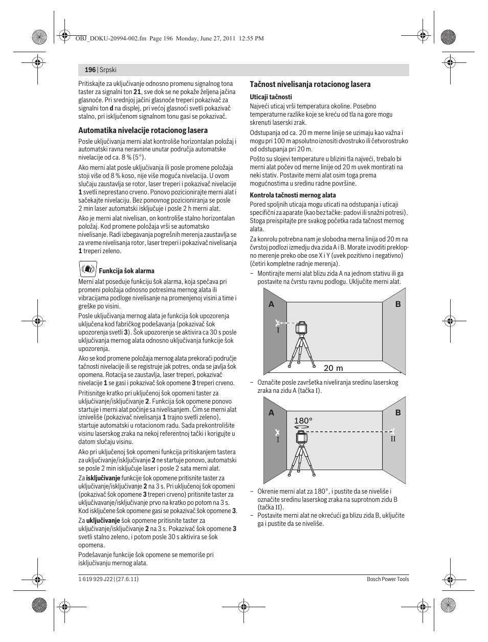 Bosch GRL 400 H Professional User Manual | Page 196 / 259