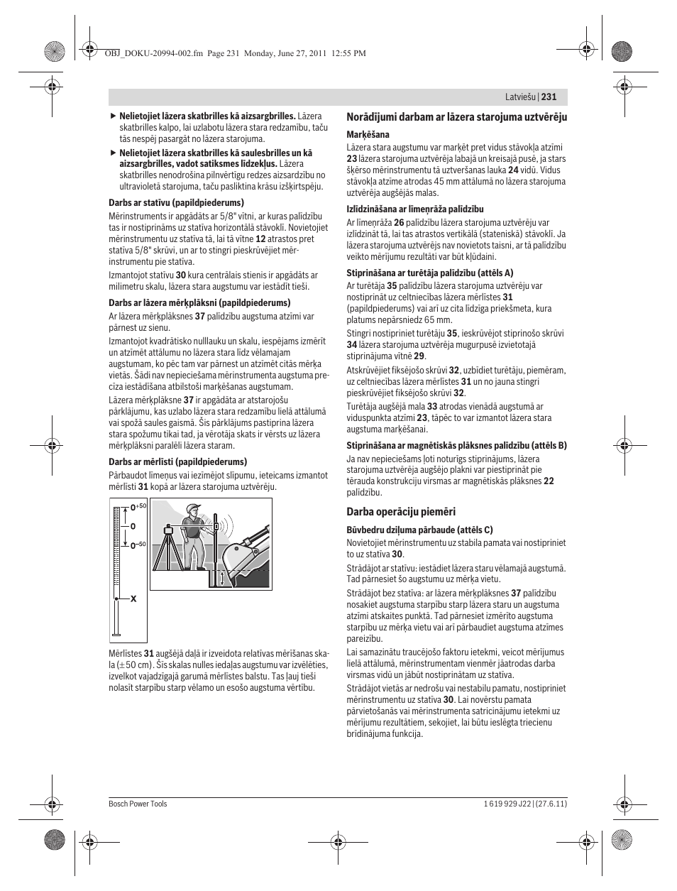 Bosch GRL 400 H Professional User Manual | Page 231 / 259