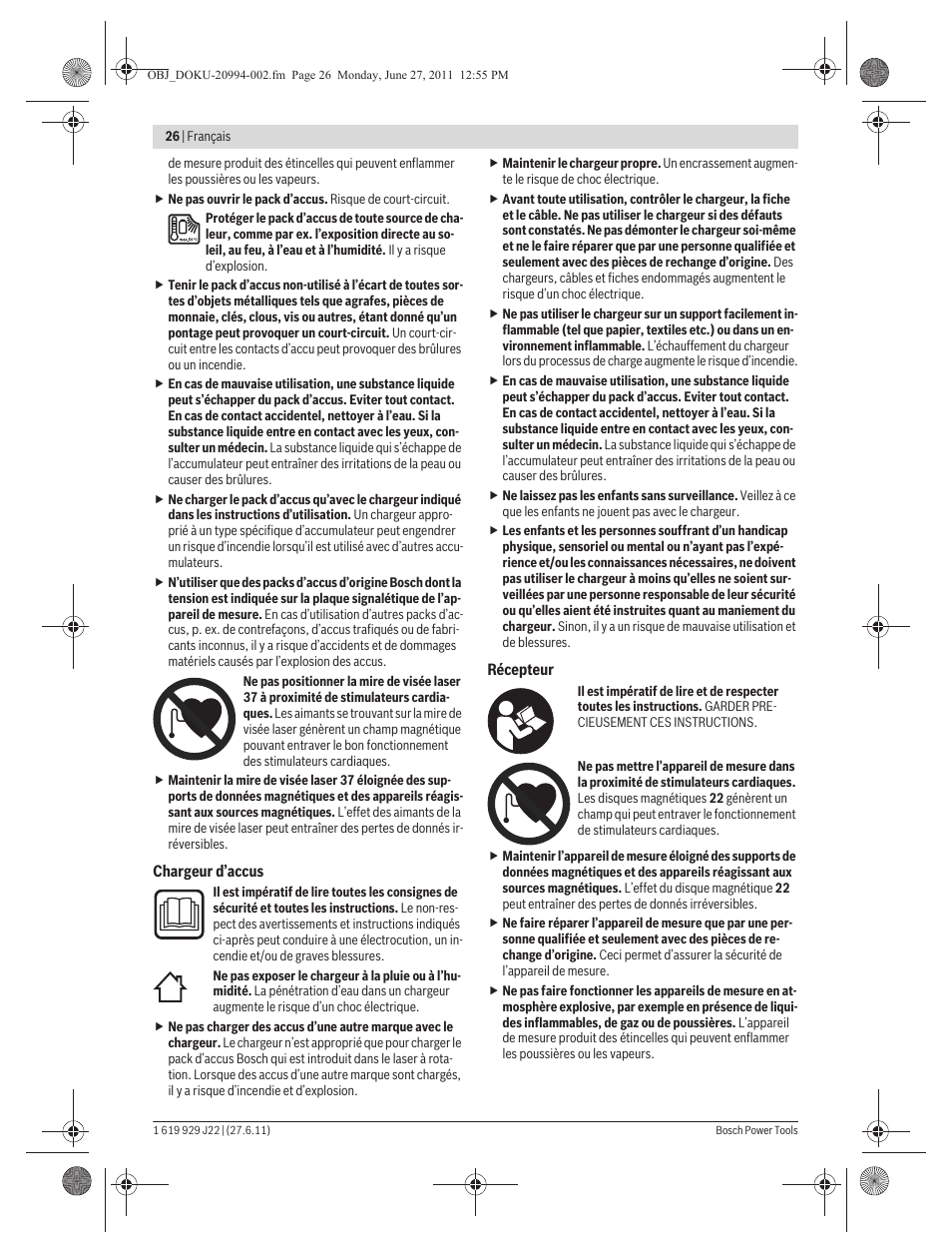 Bosch GRL 400 H Professional User Manual | Page 26 / 259