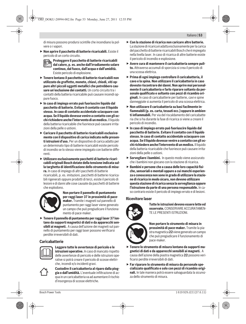 Bosch GRL 400 H Professional User Manual | Page 53 / 259