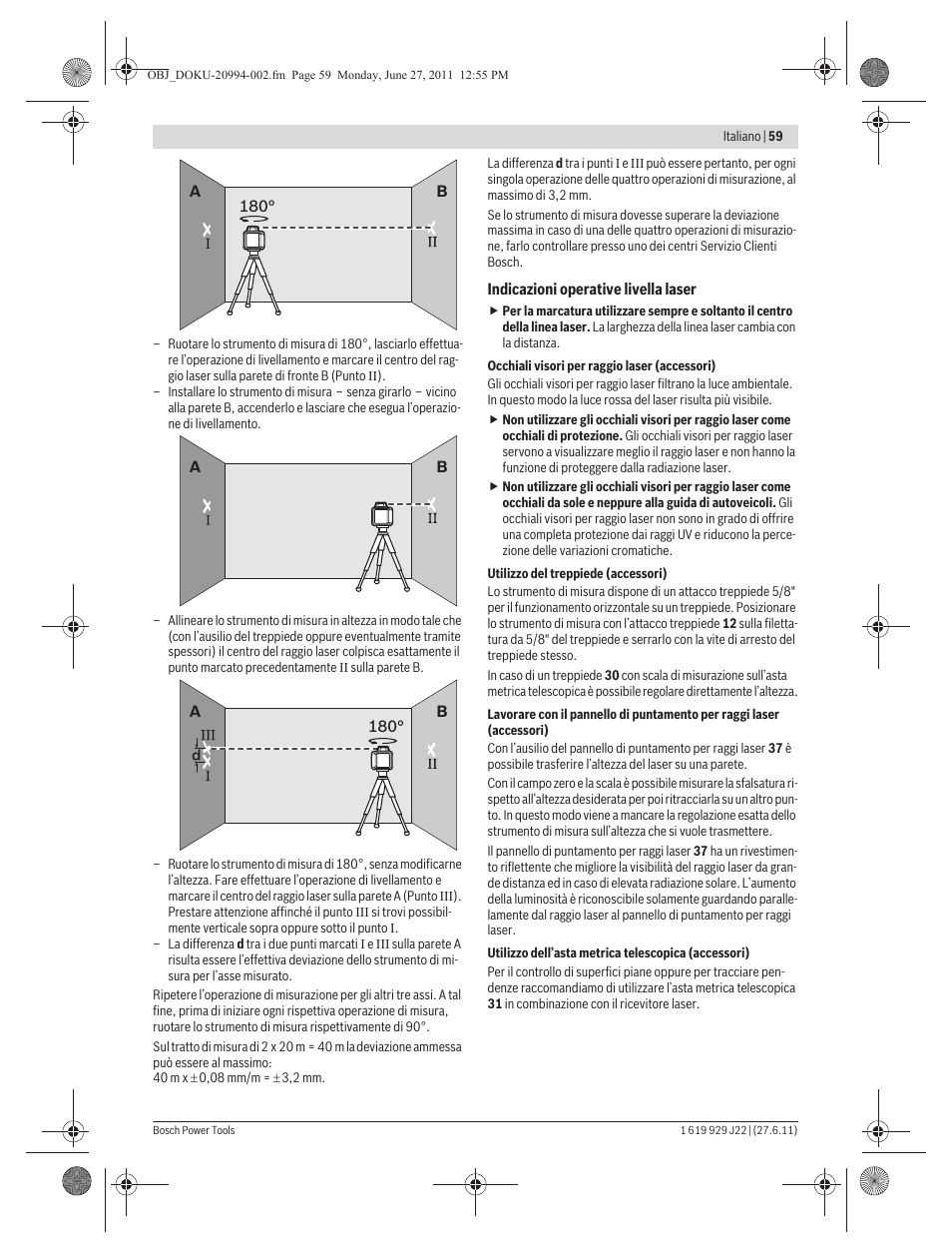 Bosch GRL 400 H Professional User Manual | Page 59 / 259