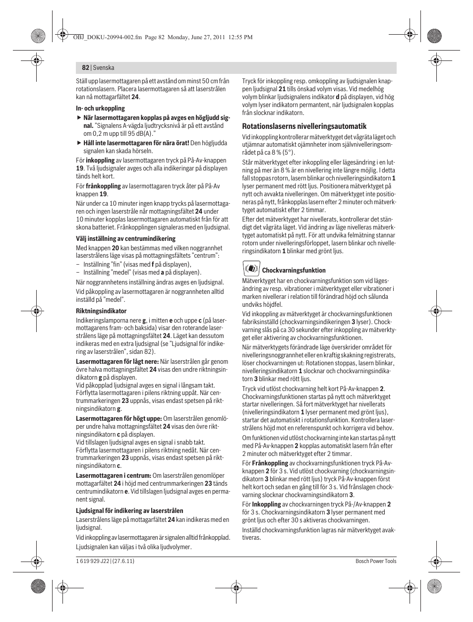 Bosch GRL 400 H Professional User Manual | Page 82 / 259