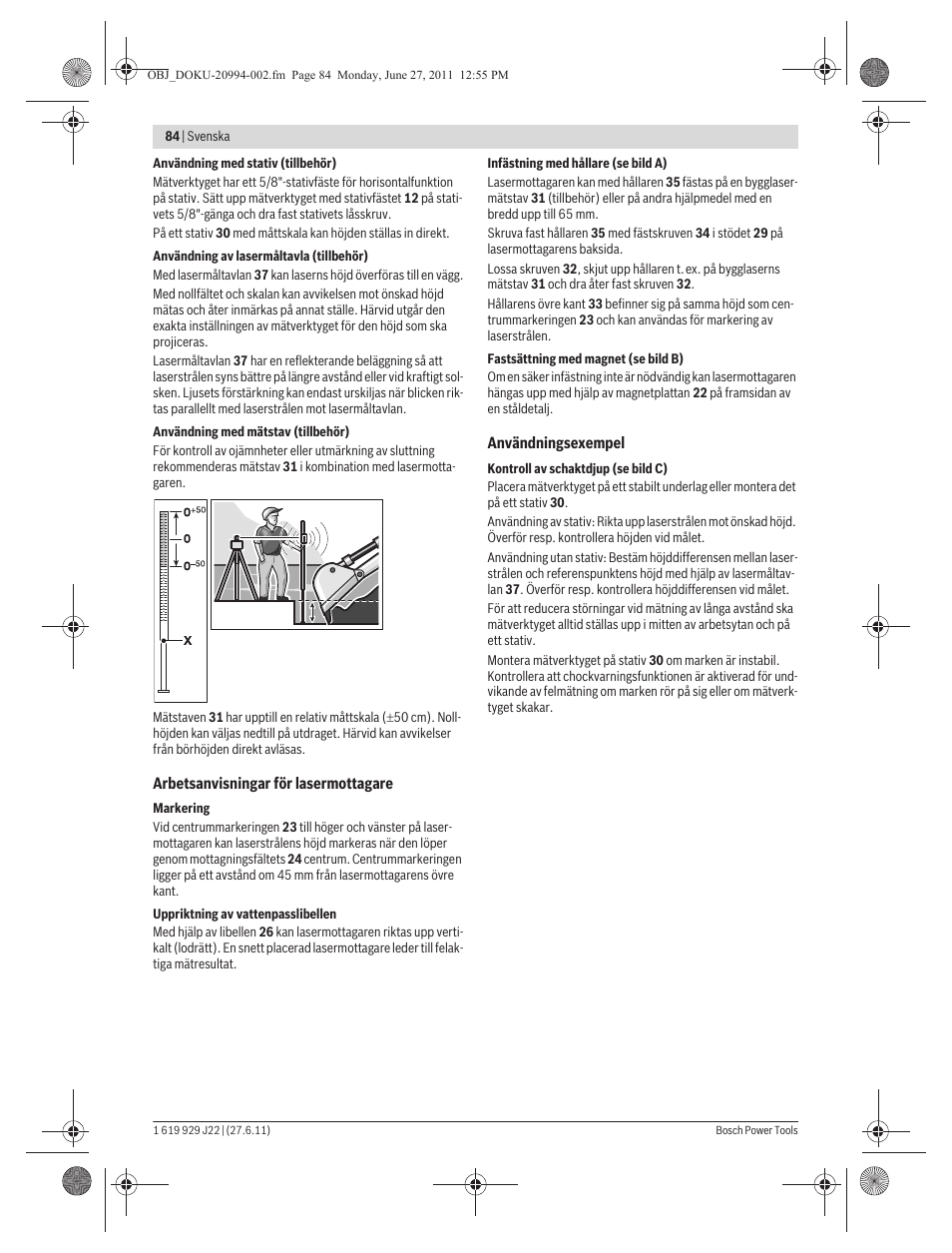 Bosch GRL 400 H Professional User Manual | Page 84 / 259