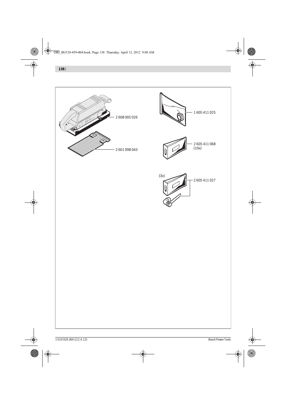 Bosch GBS 75 AE Set Professional User Manual | Page 138 / 139