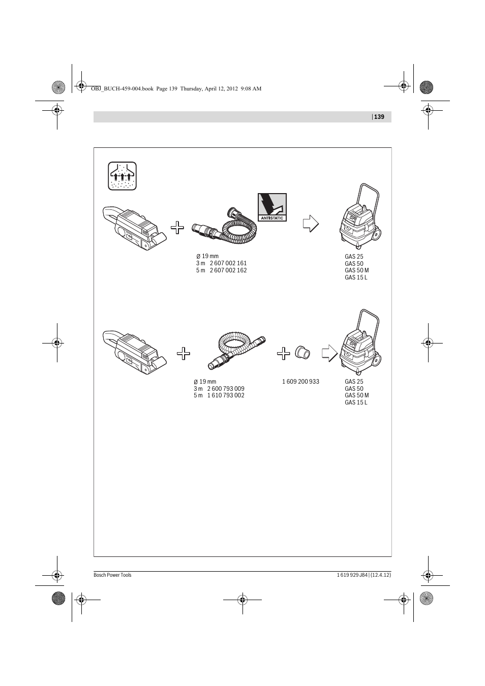Bosch GBS 75 AE Set Professional User Manual | Page 139 / 139
