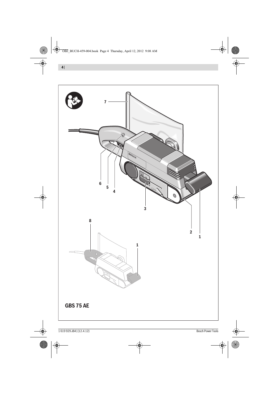 Gbs 75 ae | Bosch GBS 75 AE Set Professional User Manual | Page 4 / 139