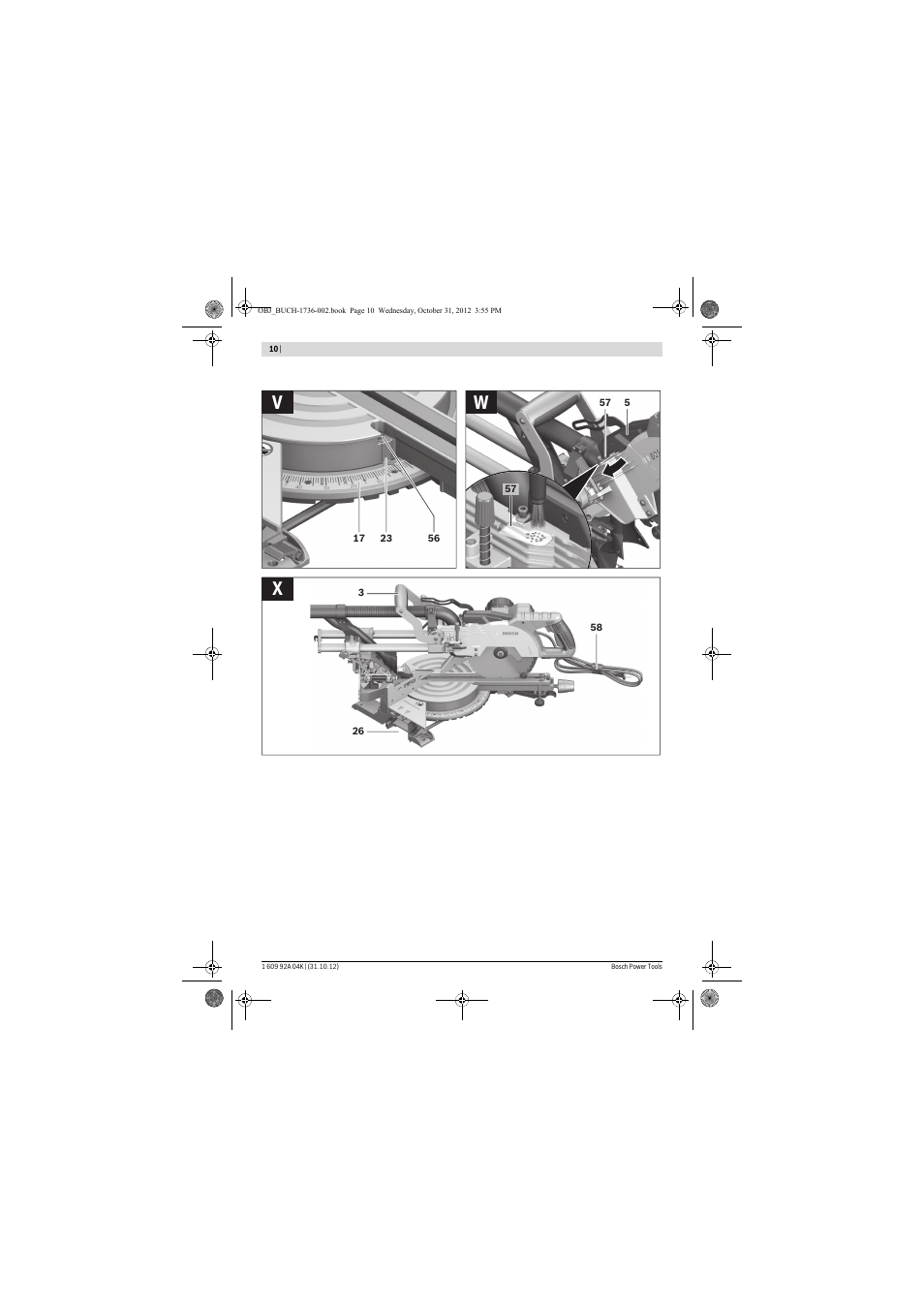 Xw v | Bosch GCM 8 SJL Professional User Manual | Page 10 / 332