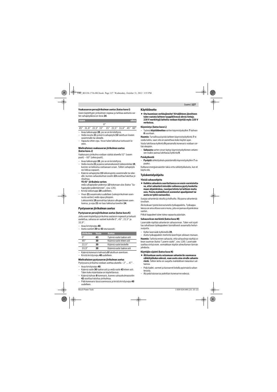 Bosch GCM 8 SJL Professional User Manual | Page 127 / 332