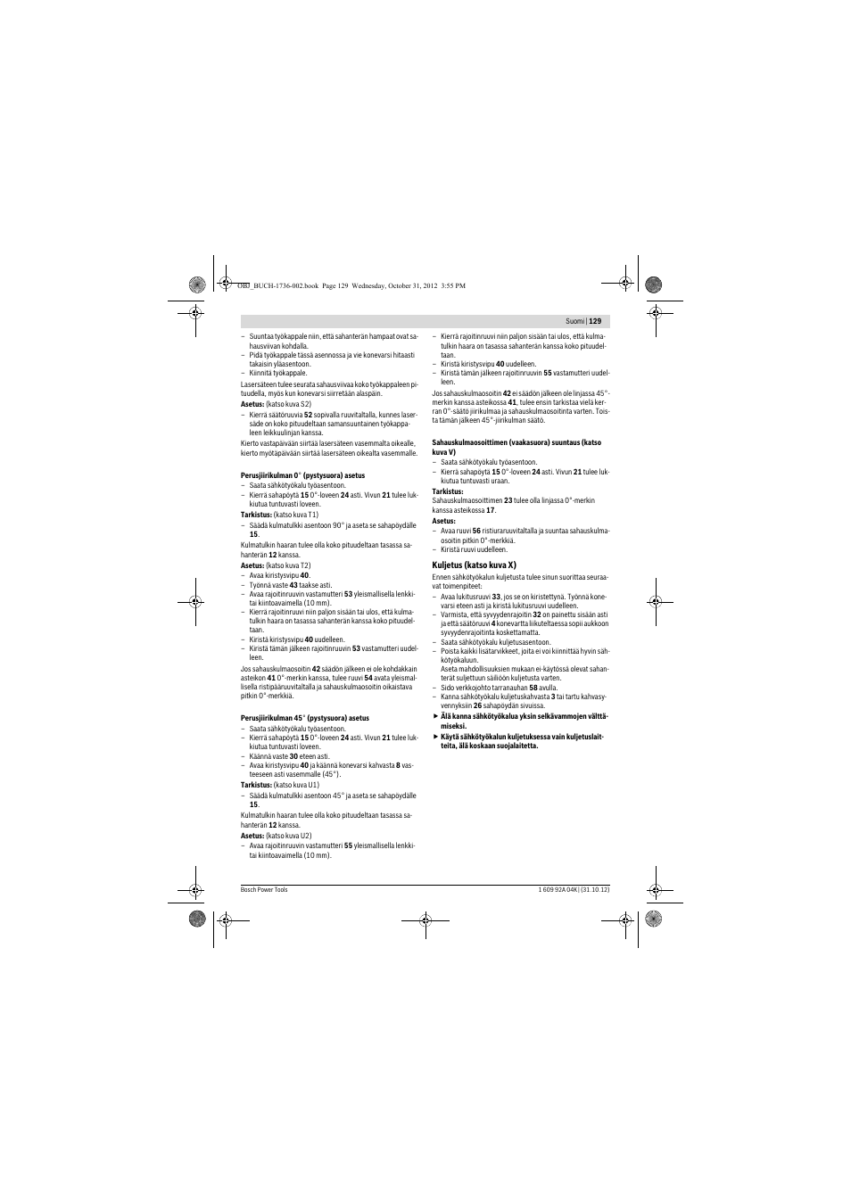 Bosch GCM 8 SJL Professional User Manual | Page 129 / 332