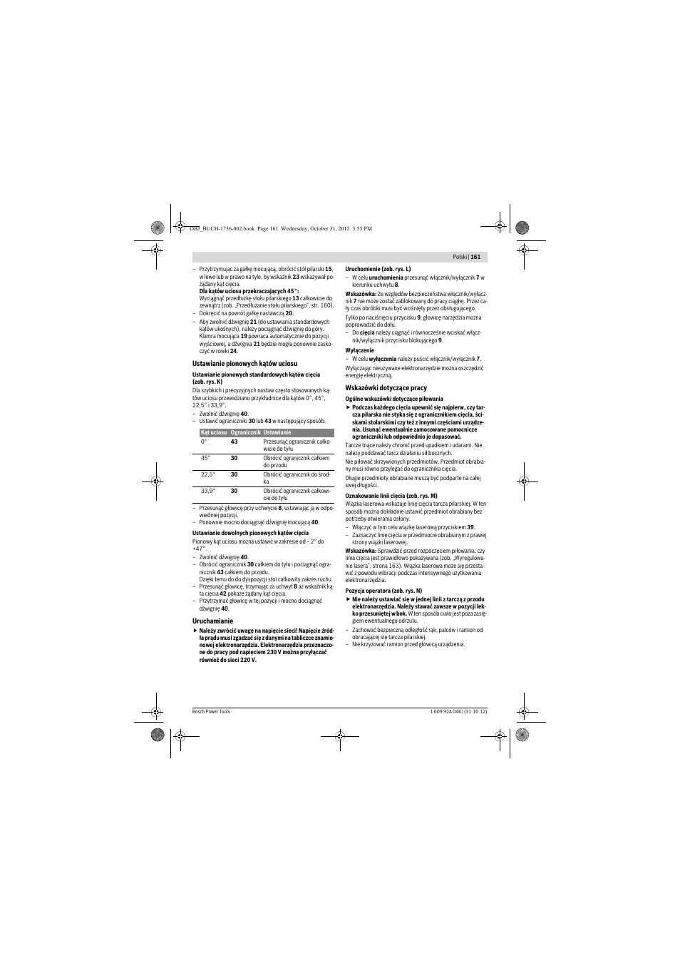 Bosch GCM 8 SJL Professional User Manual | Page 161 / 332