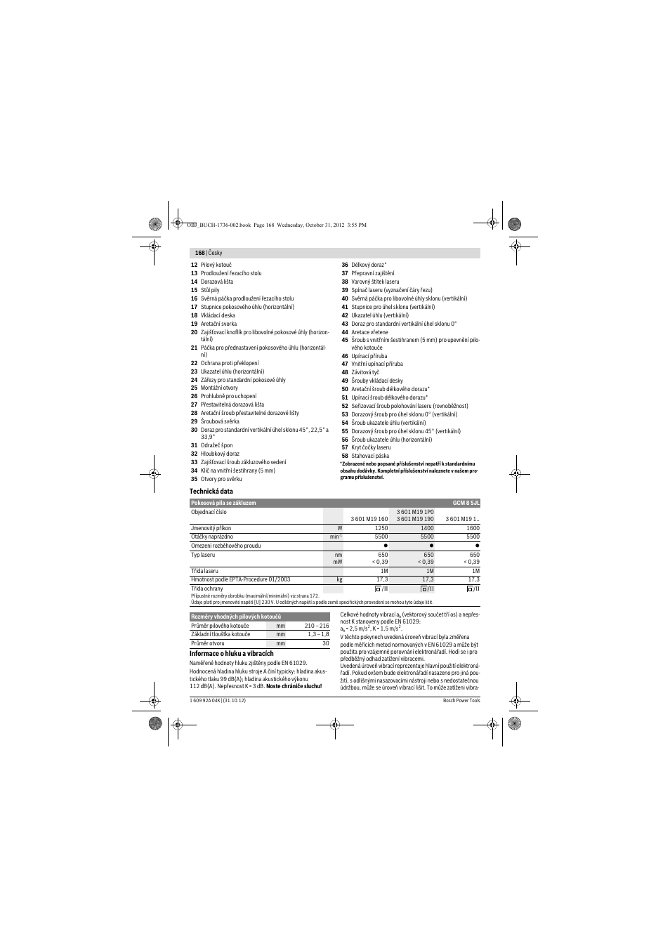 Bosch GCM 8 SJL Professional User Manual | Page 168 / 332