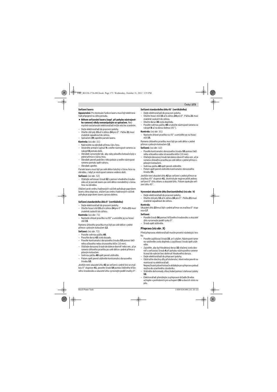 Bosch GCM 8 SJL Professional User Manual | Page 173 / 332