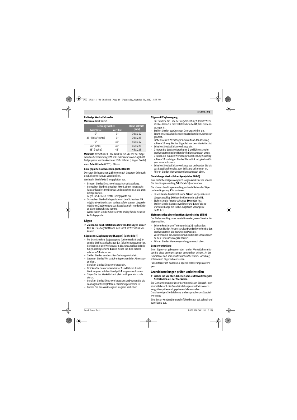 Bosch GCM 8 SJL Professional User Manual | Page 19 / 332