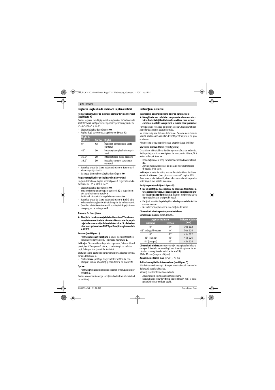 Bosch GCM 8 SJL Professional User Manual | Page 228 / 332