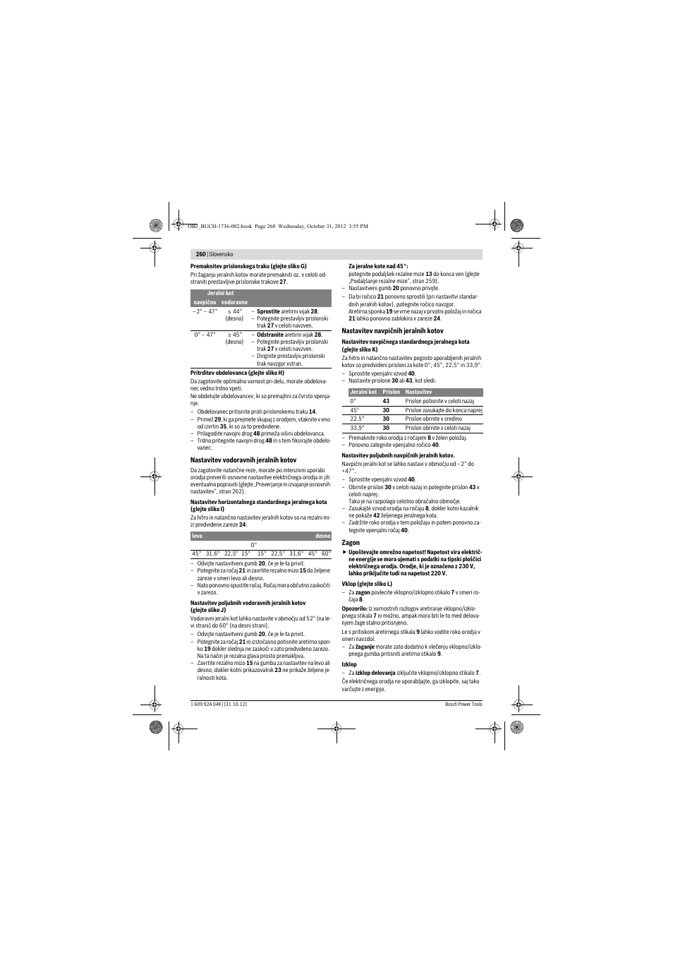 Bosch GCM 8 SJL Professional User Manual | Page 260 / 332