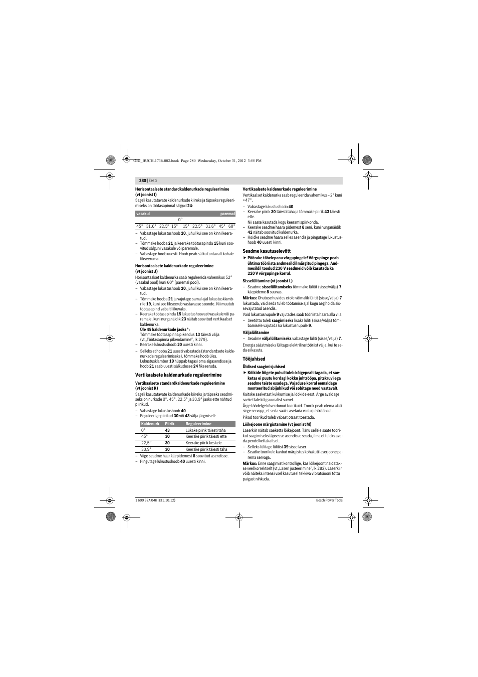 Bosch GCM 8 SJL Professional User Manual | Page 280 / 332