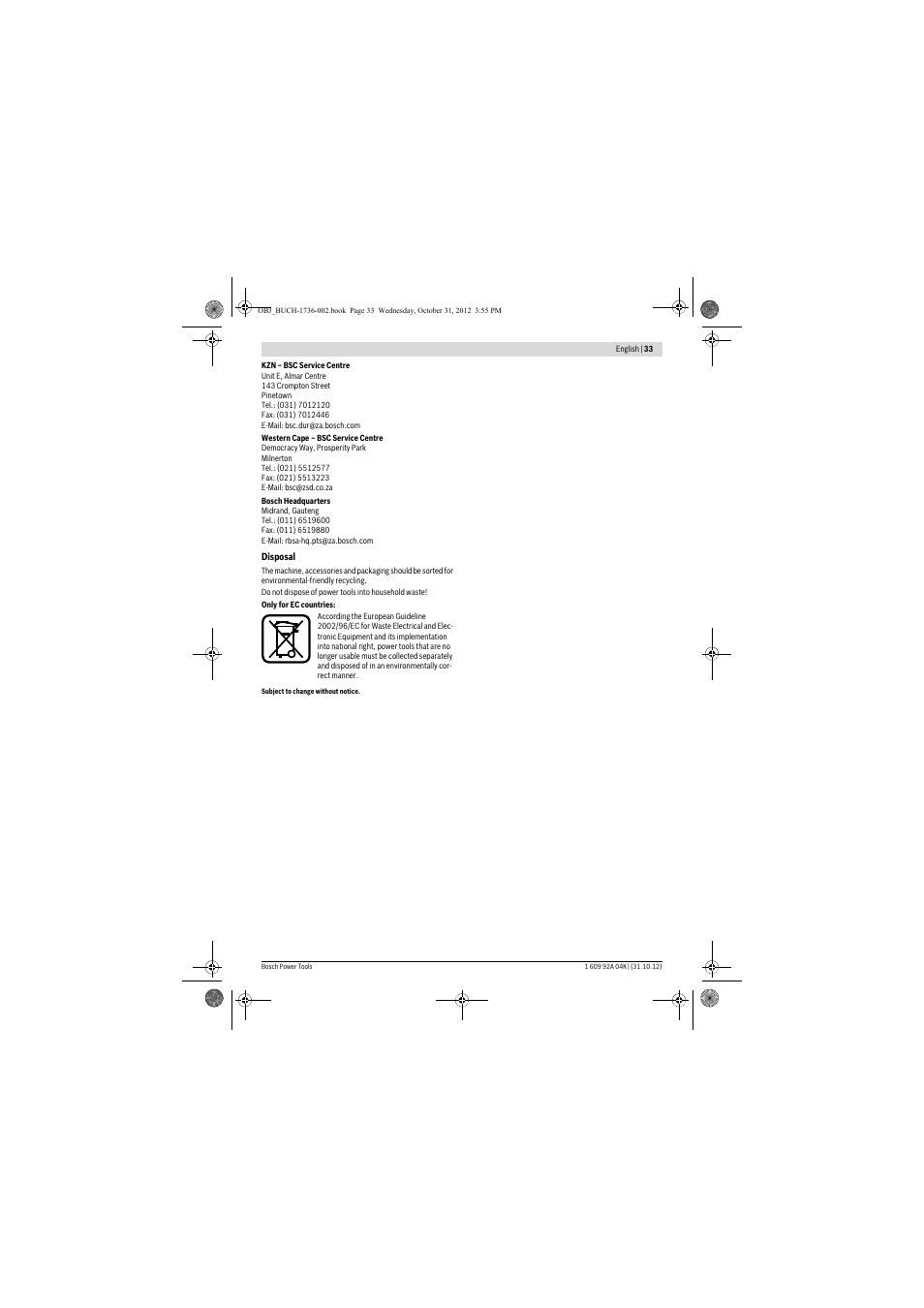 Bosch GCM 8 SJL Professional User Manual | Page 33 / 332