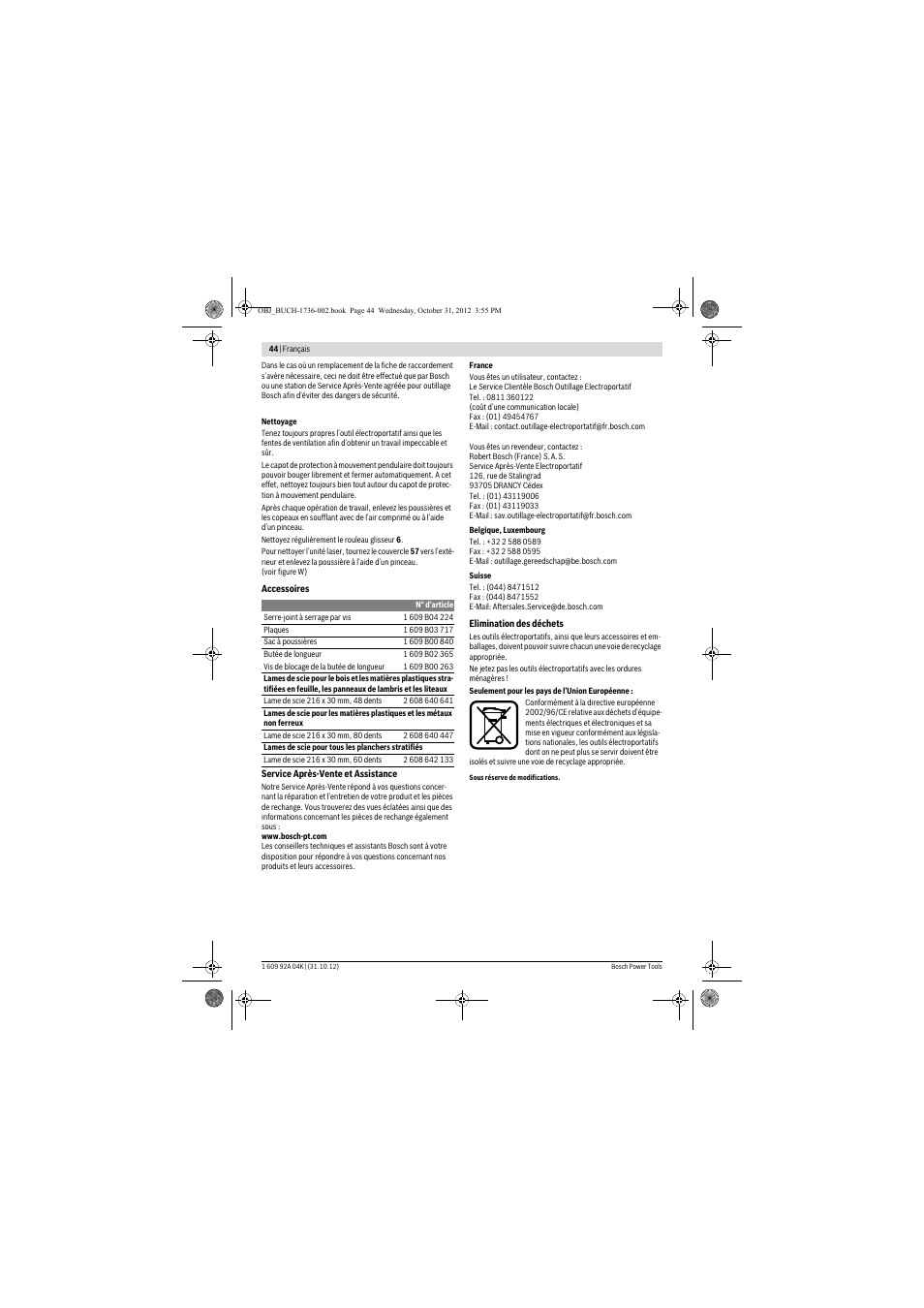 Bosch GCM 8 SJL Professional User Manual | Page 44 / 332