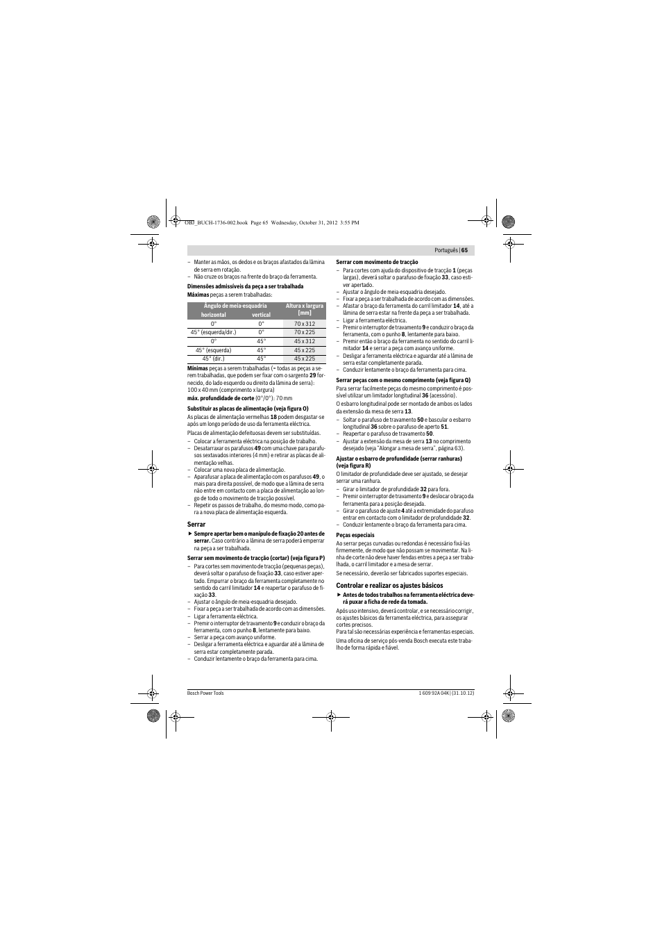 Bosch GCM 8 SJL Professional User Manual | Page 65 / 332