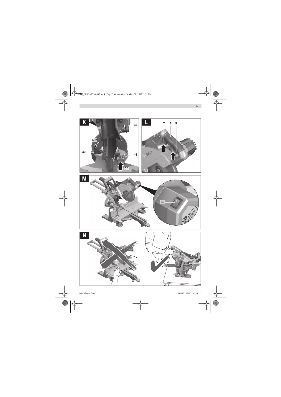 Nm l k | Bosch GCM 8 SJL Professional User Manual | Page 7 / 332