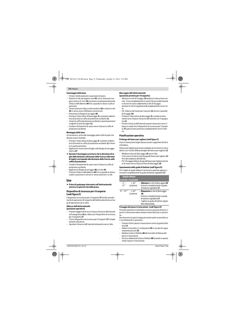 Bosch GCM 8 SJL Professional User Manual | Page 74 / 332