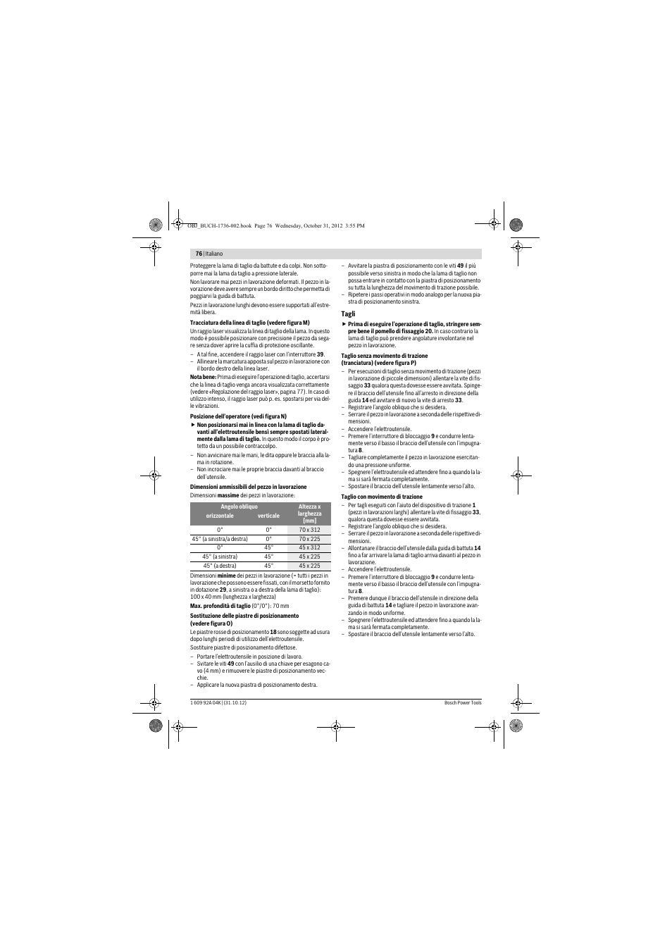 Bosch GCM 8 SJL Professional User Manual | Page 76 / 332