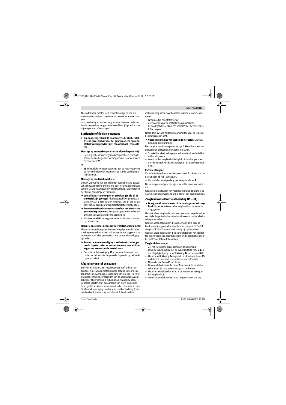 Bosch GCM 8 SJL Professional User Manual | Page 85 / 332