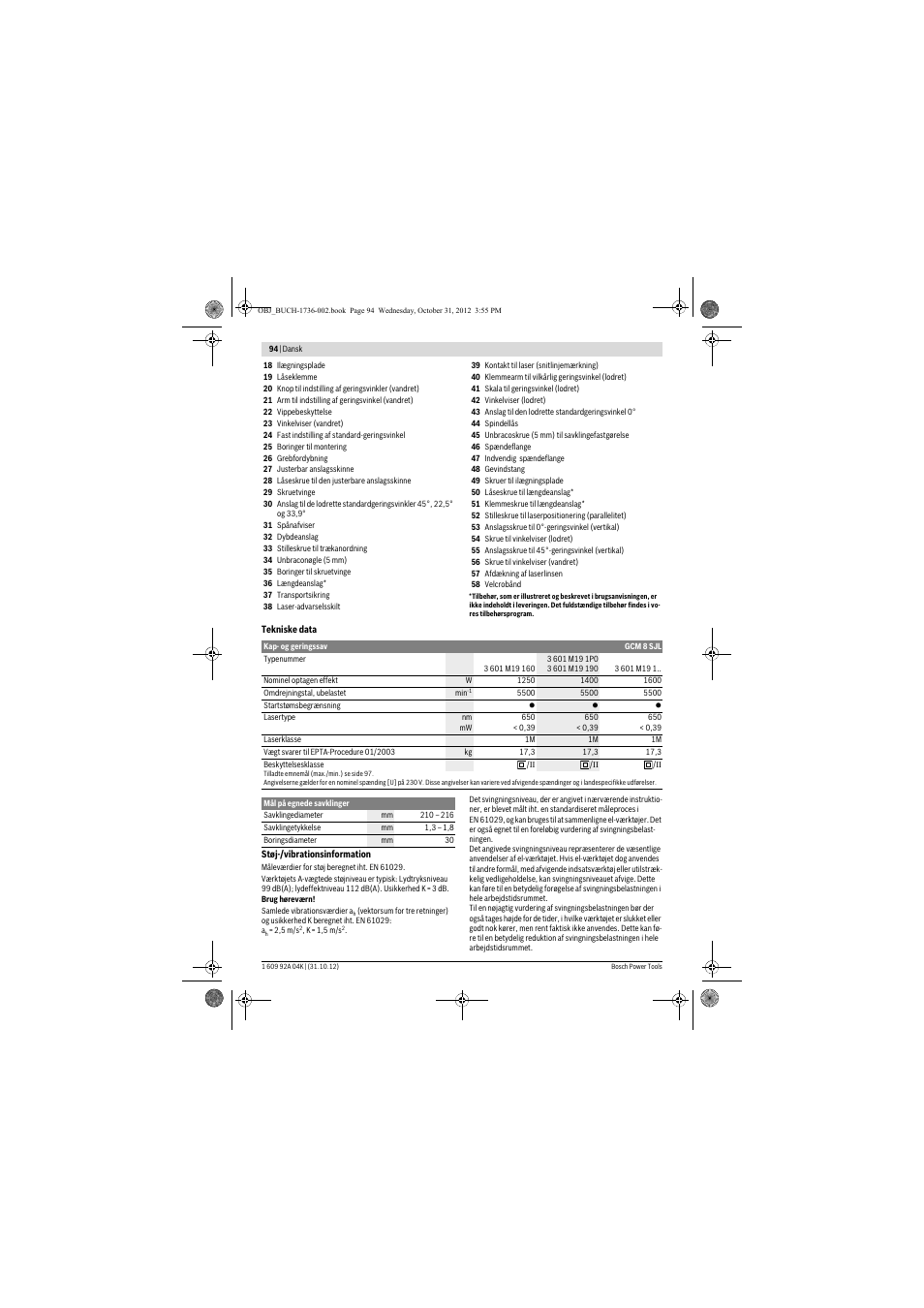 Bosch GCM 8 SJL Professional User Manual | Page 94 / 332